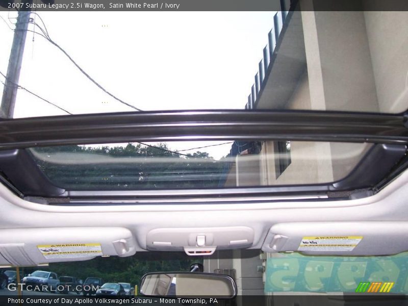 Satin White Pearl / Ivory 2007 Subaru Legacy 2.5i Wagon