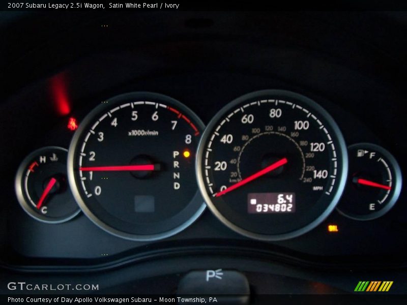 Satin White Pearl / Ivory 2007 Subaru Legacy 2.5i Wagon