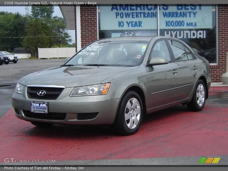 Natural Khaki Green / Beige 2008 Hyundai Sonata GLS