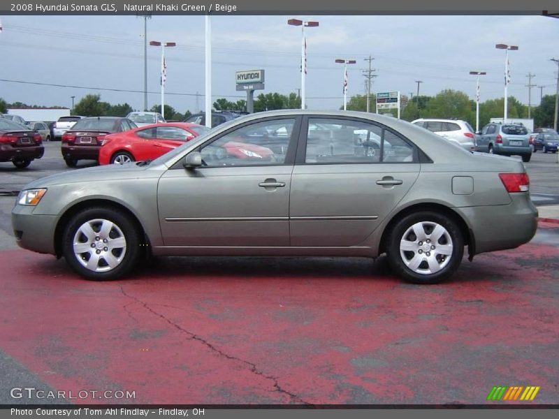 Natural Khaki Green / Beige 2008 Hyundai Sonata GLS