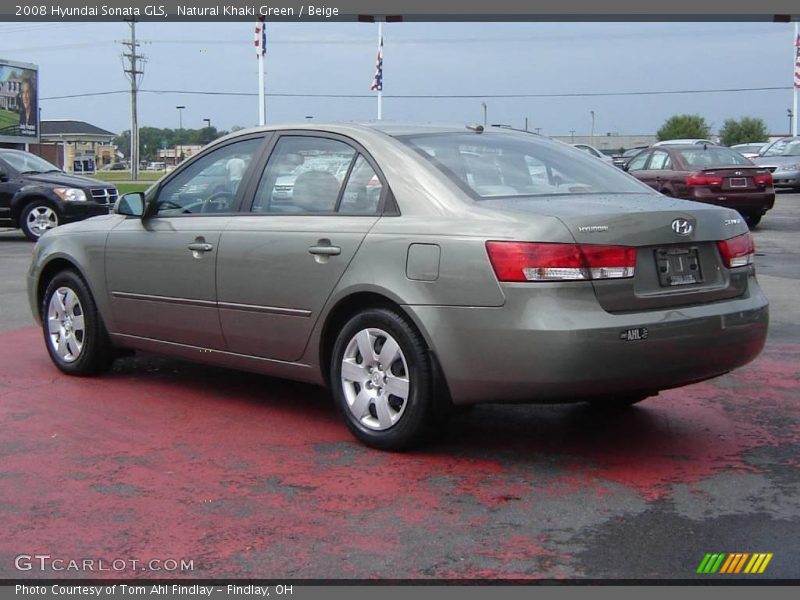 Natural Khaki Green / Beige 2008 Hyundai Sonata GLS