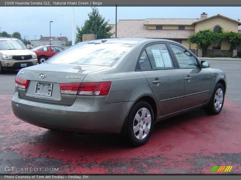 Natural Khaki Green / Beige 2008 Hyundai Sonata GLS