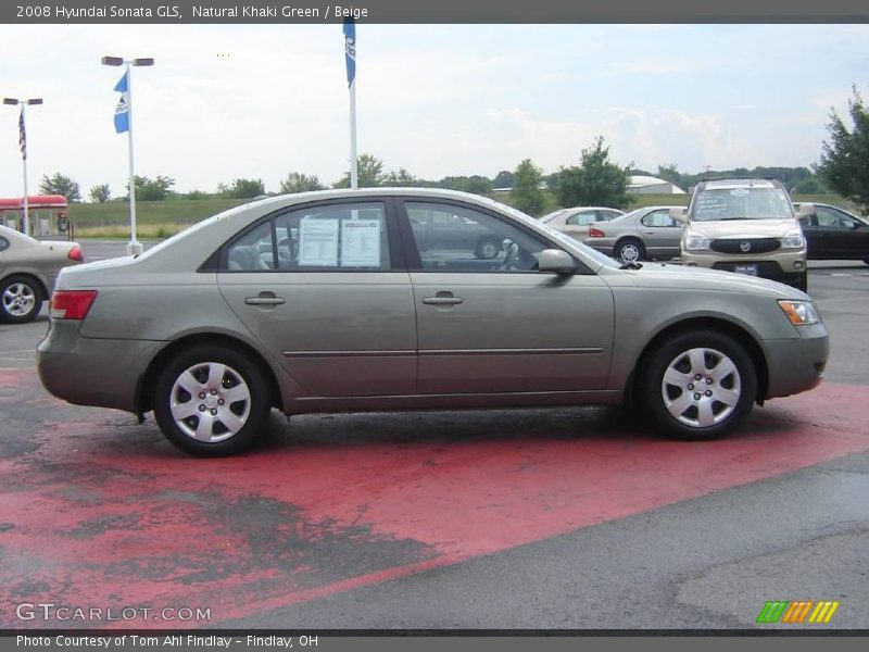 Natural Khaki Green / Beige 2008 Hyundai Sonata GLS