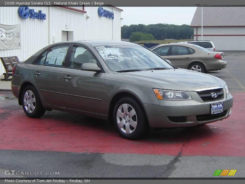 Natural Khaki Green / Beige 2008 Hyundai Sonata GLS