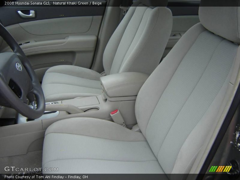 Natural Khaki Green / Beige 2008 Hyundai Sonata GLS
