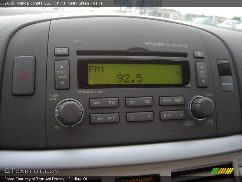 Natural Khaki Green / Beige 2008 Hyundai Sonata GLS