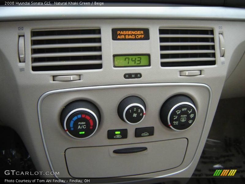Natural Khaki Green / Beige 2008 Hyundai Sonata GLS