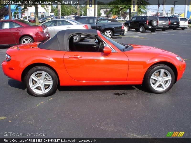 True Red / Black 2006 Mazda MX-5 Miata Roadster