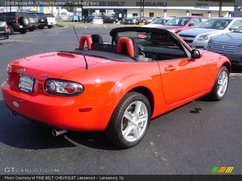 True Red / Black 2006 Mazda MX-5 Miata Roadster