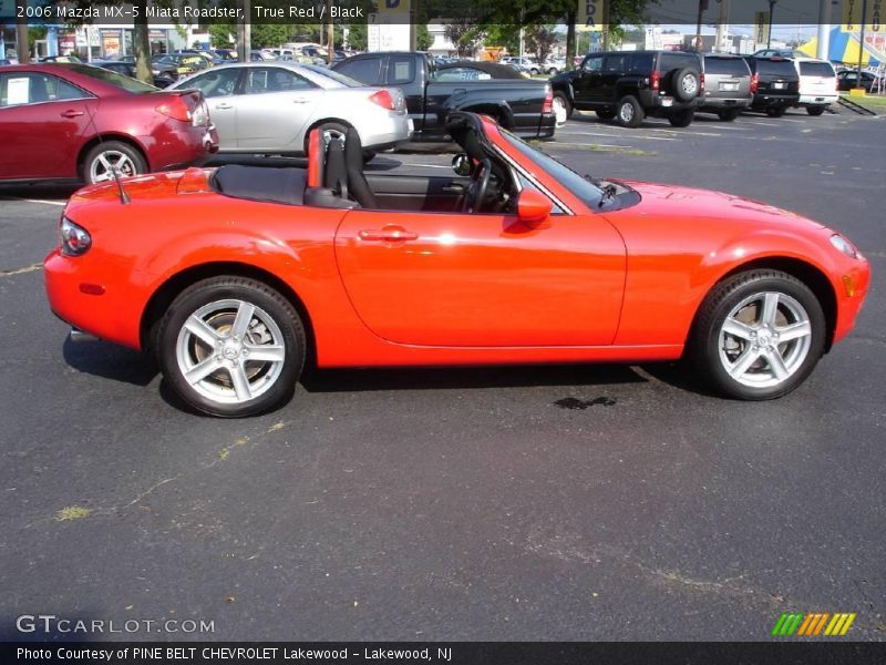 True Red / Black 2006 Mazda MX-5 Miata Roadster