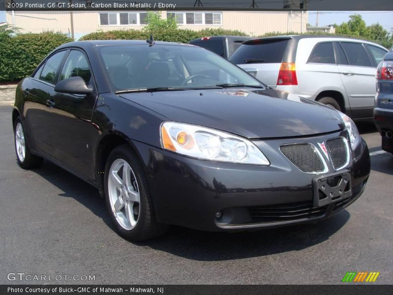 Carbon Black Metallic / Ebony 2009 Pontiac G6 GT Sedan