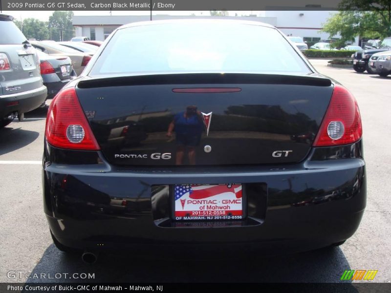 Carbon Black Metallic / Ebony 2009 Pontiac G6 GT Sedan