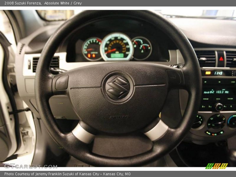 Absolute White / Grey 2008 Suzuki Forenza