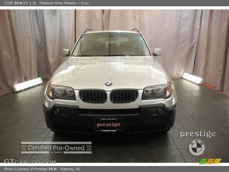 Titanium Silver Metallic / Grey 2005 BMW X3 3.0i