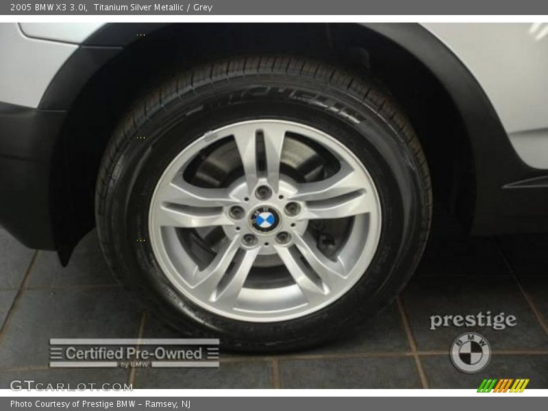 Titanium Silver Metallic / Grey 2005 BMW X3 3.0i