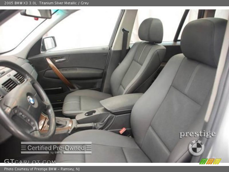 Titanium Silver Metallic / Grey 2005 BMW X3 3.0i