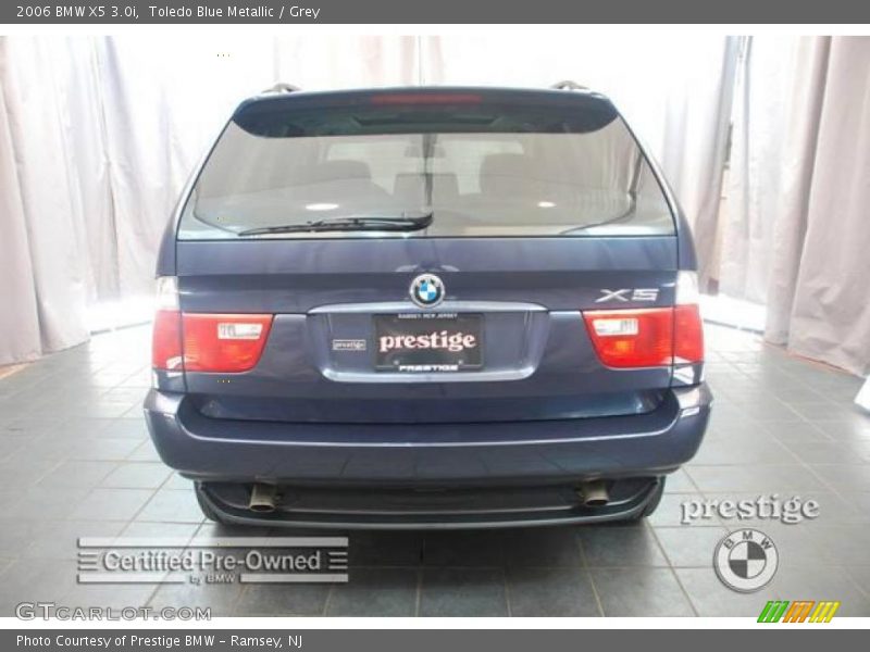 Toledo Blue Metallic / Grey 2006 BMW X5 3.0i