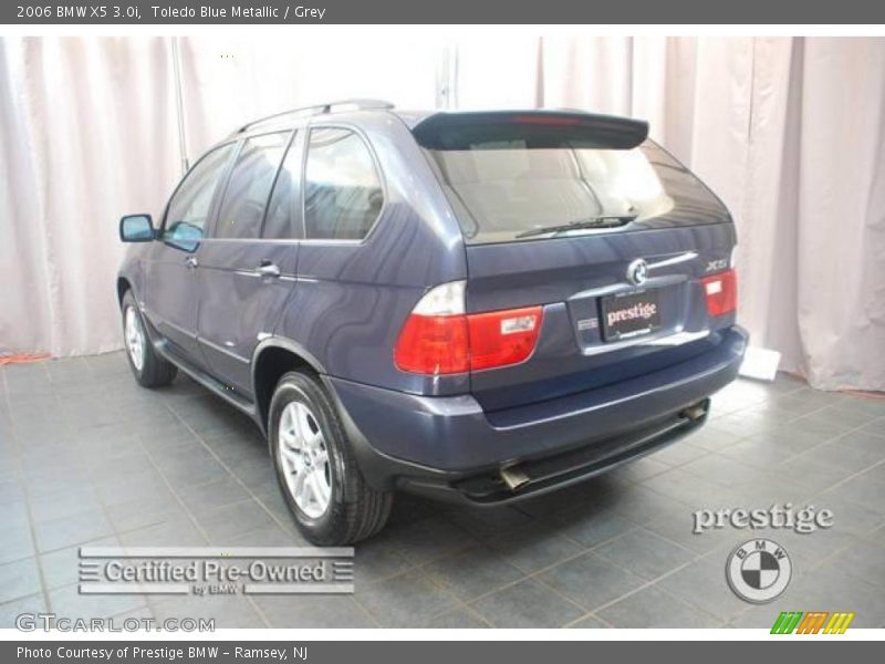Toledo Blue Metallic / Grey 2006 BMW X5 3.0i