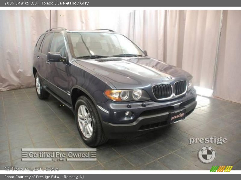 Toledo Blue Metallic / Grey 2006 BMW X5 3.0i
