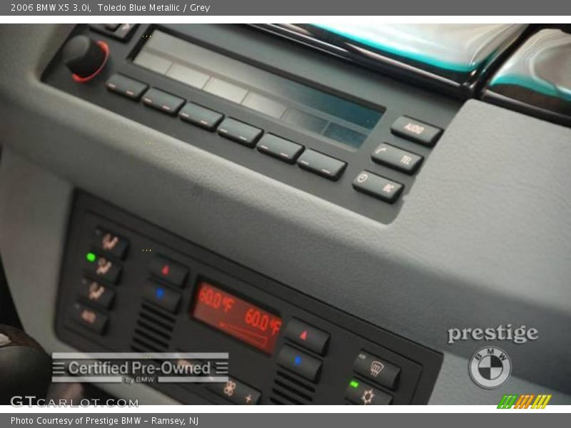 Toledo Blue Metallic / Grey 2006 BMW X5 3.0i