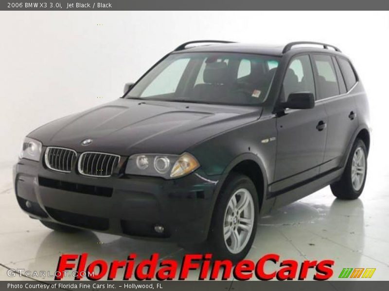 Jet Black / Black 2006 BMW X3 3.0i