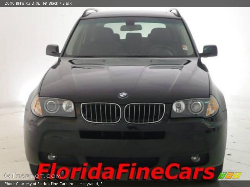 Jet Black / Black 2006 BMW X3 3.0i
