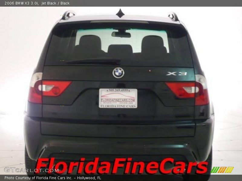 Jet Black / Black 2006 BMW X3 3.0i