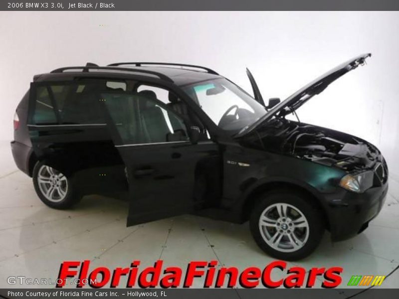 Jet Black / Black 2006 BMW X3 3.0i