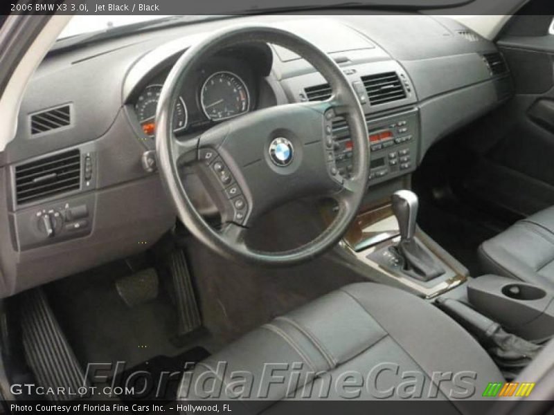 Jet Black / Black 2006 BMW X3 3.0i
