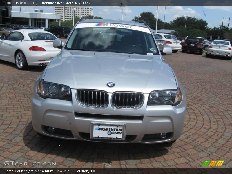 Titanium Silver Metallic / Black 2006 BMW X3 3.0i