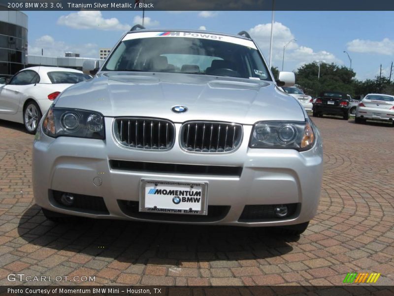 Titanium Silver Metallic / Black 2006 BMW X3 3.0i