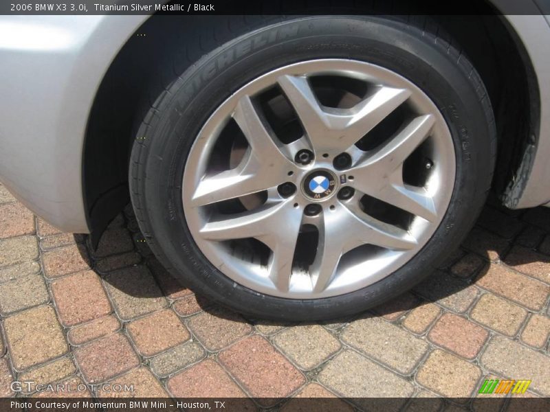 Titanium Silver Metallic / Black 2006 BMW X3 3.0i
