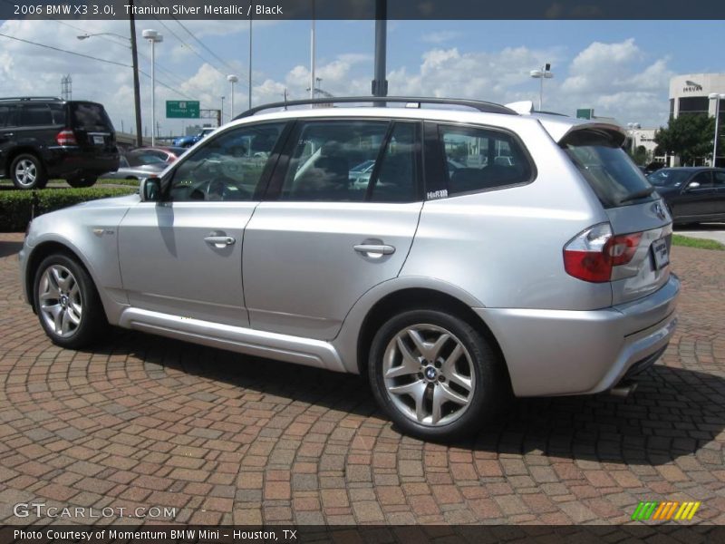 Titanium Silver Metallic / Black 2006 BMW X3 3.0i