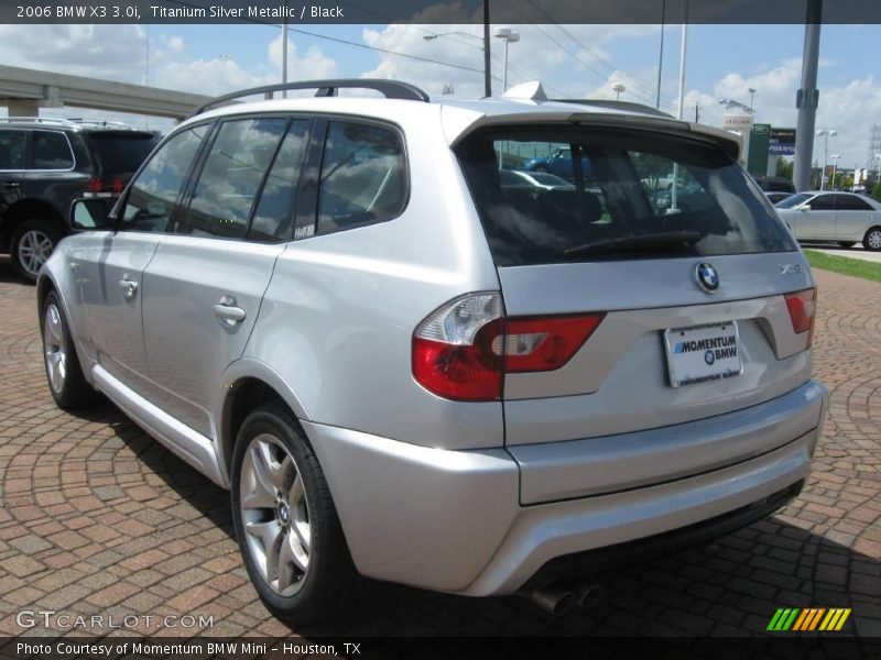 Titanium Silver Metallic / Black 2006 BMW X3 3.0i
