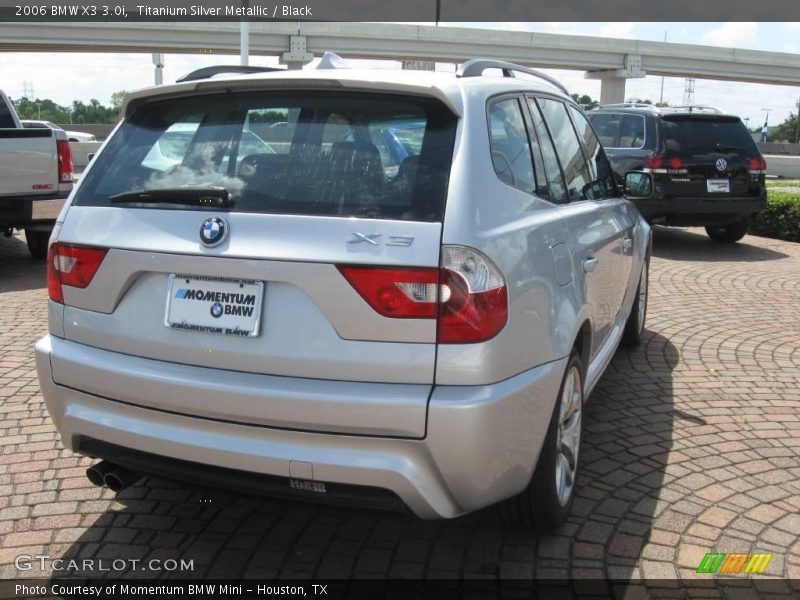 Titanium Silver Metallic / Black 2006 BMW X3 3.0i