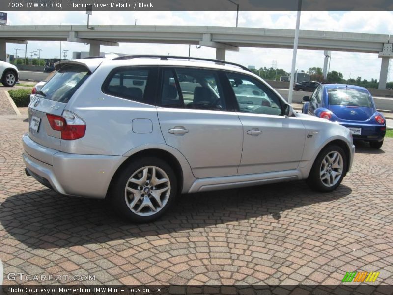 Titanium Silver Metallic / Black 2006 BMW X3 3.0i