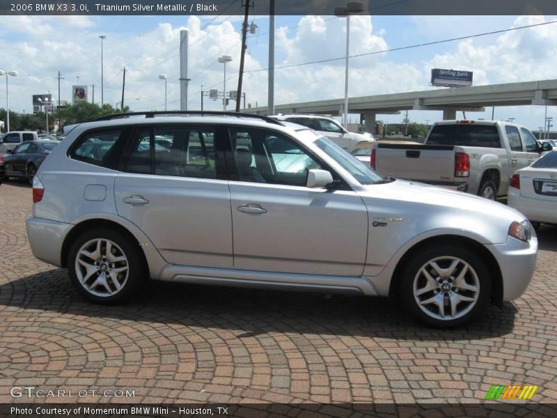 Titanium Silver Metallic / Black 2006 BMW X3 3.0i