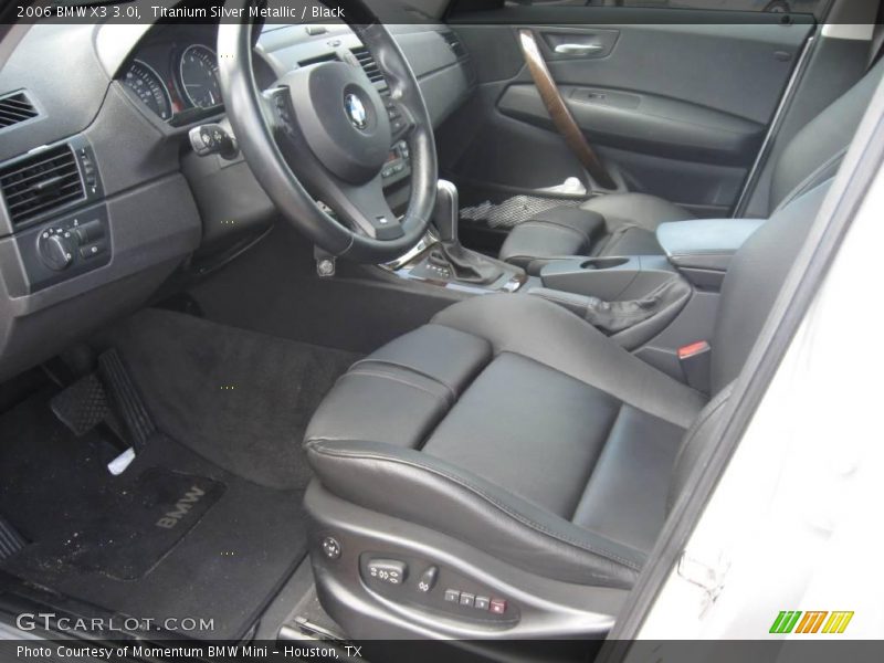 Titanium Silver Metallic / Black 2006 BMW X3 3.0i