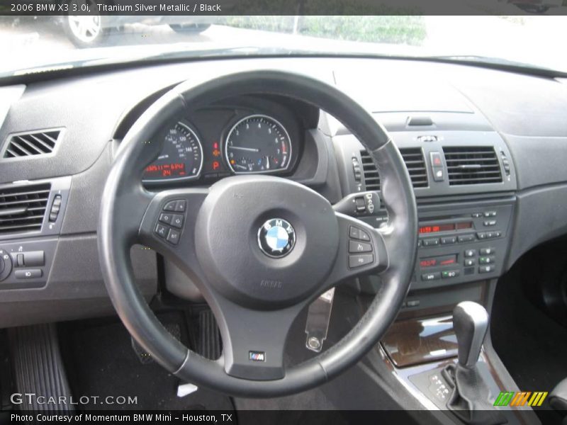 Titanium Silver Metallic / Black 2006 BMW X3 3.0i