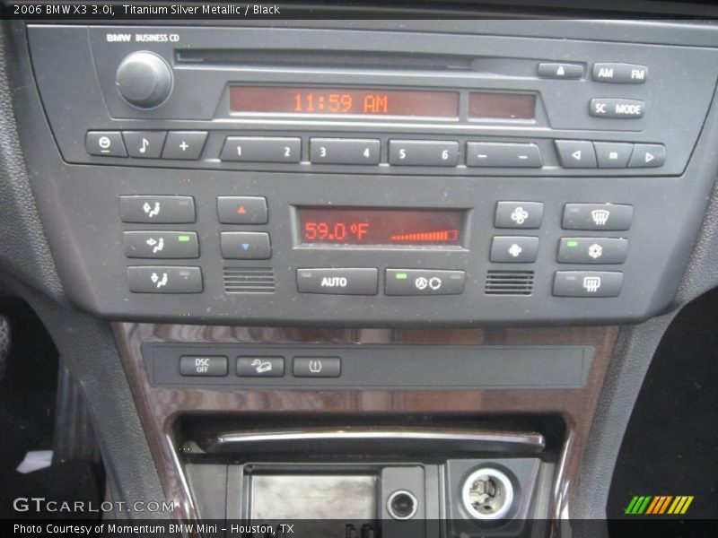 Titanium Silver Metallic / Black 2006 BMW X3 3.0i