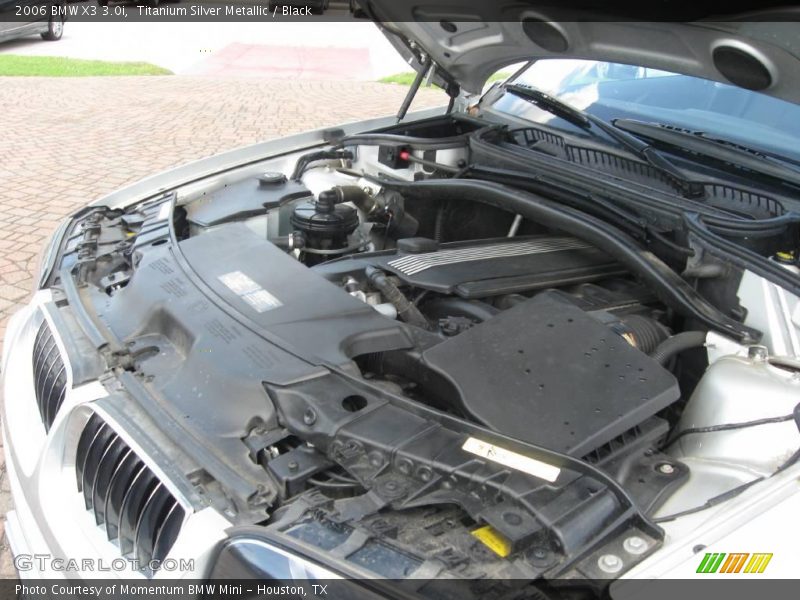 Titanium Silver Metallic / Black 2006 BMW X3 3.0i