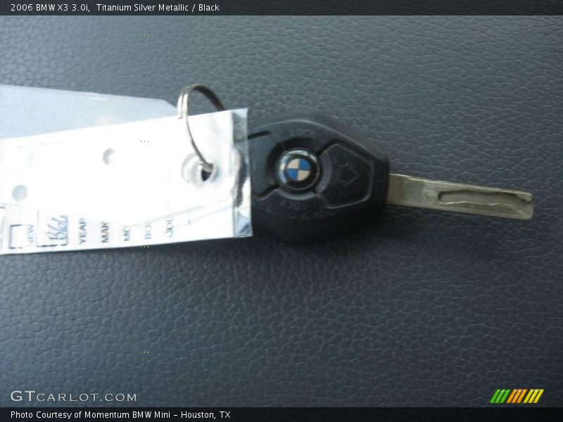 Titanium Silver Metallic / Black 2006 BMW X3 3.0i