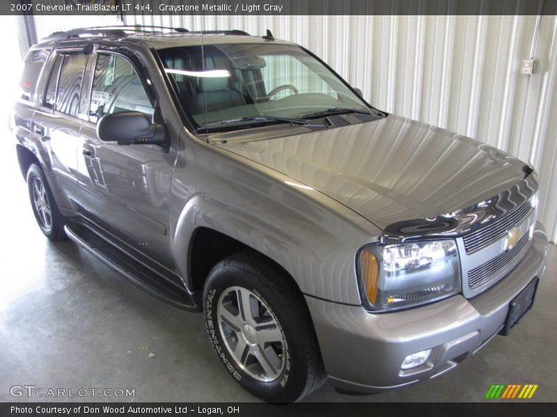 Graystone Metallic / Light Gray 2007 Chevrolet TrailBlazer LT 4x4