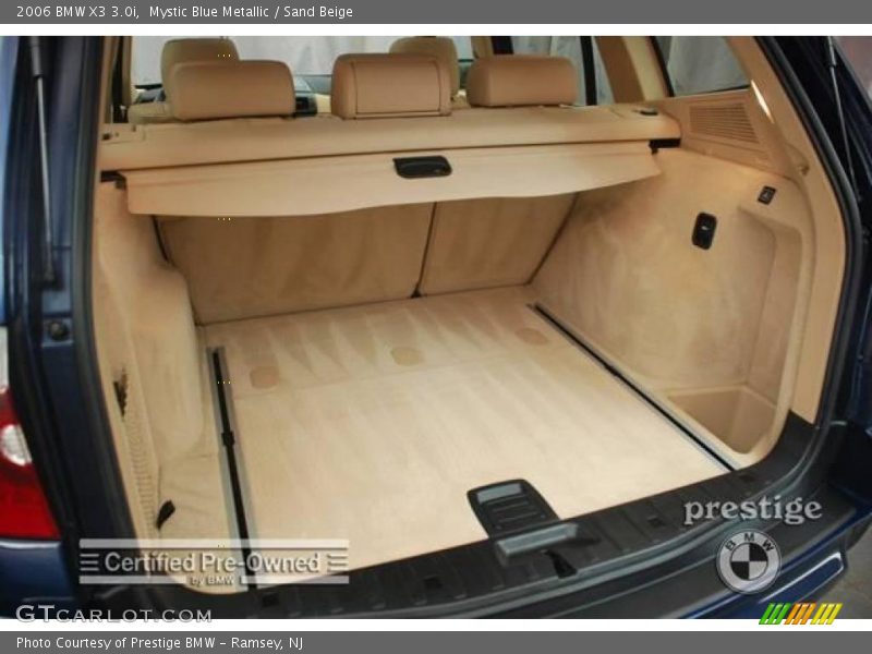 Mystic Blue Metallic / Sand Beige 2006 BMW X3 3.0i