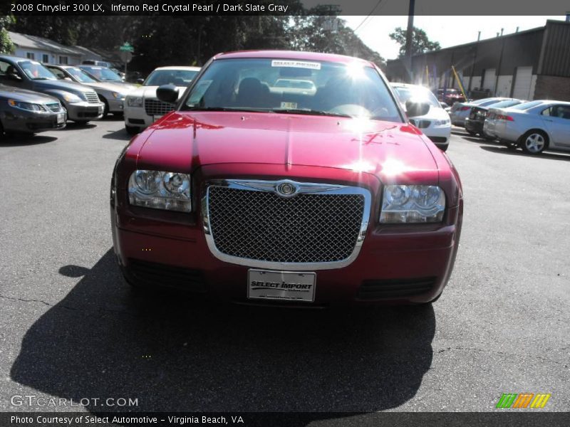 Inferno Red Crystal Pearl / Dark Slate Gray 2008 Chrysler 300 LX