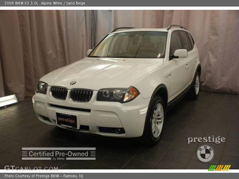 Alpine White / Sand Beige 2006 BMW X3 3.0i