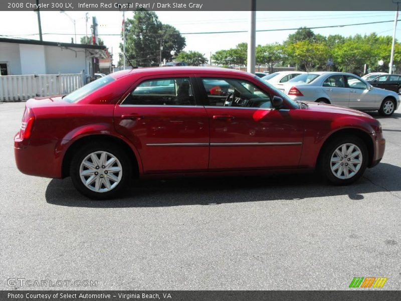 Inferno Red Crystal Pearl / Dark Slate Gray 2008 Chrysler 300 LX