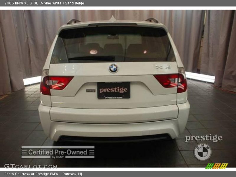 Alpine White / Sand Beige 2006 BMW X3 3.0i