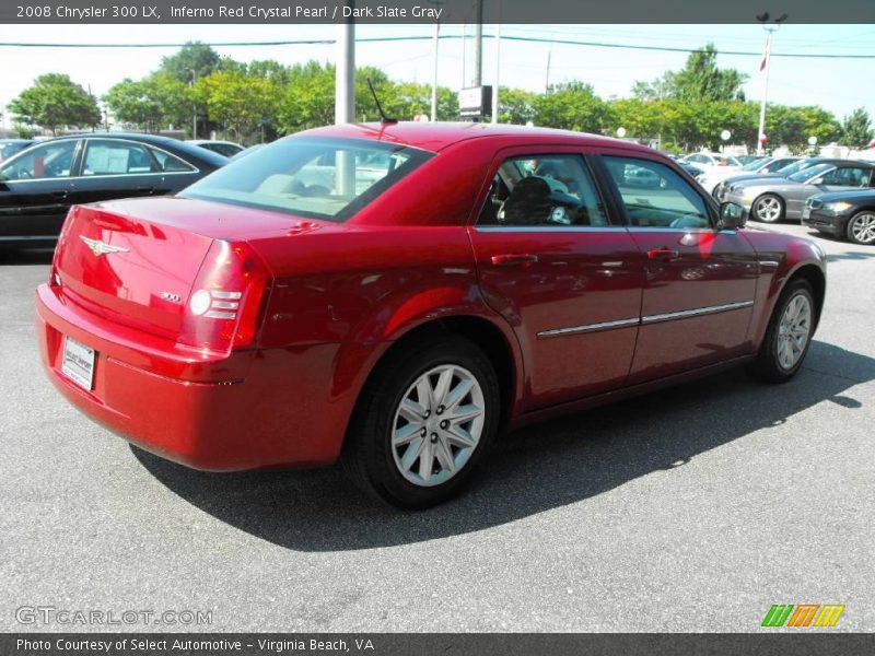 Inferno Red Crystal Pearl / Dark Slate Gray 2008 Chrysler 300 LX