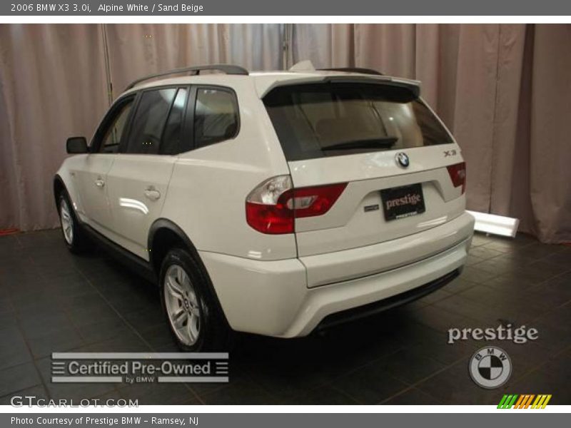 Alpine White / Sand Beige 2006 BMW X3 3.0i